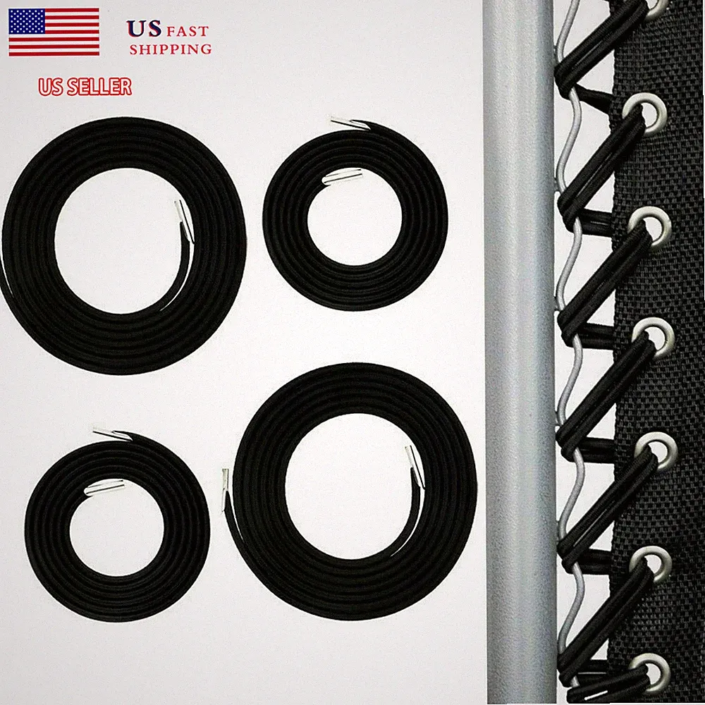 Replacement Lace Kit Zero Gravity Chair Repair Bungee Cord Universal 4 Pcs Black