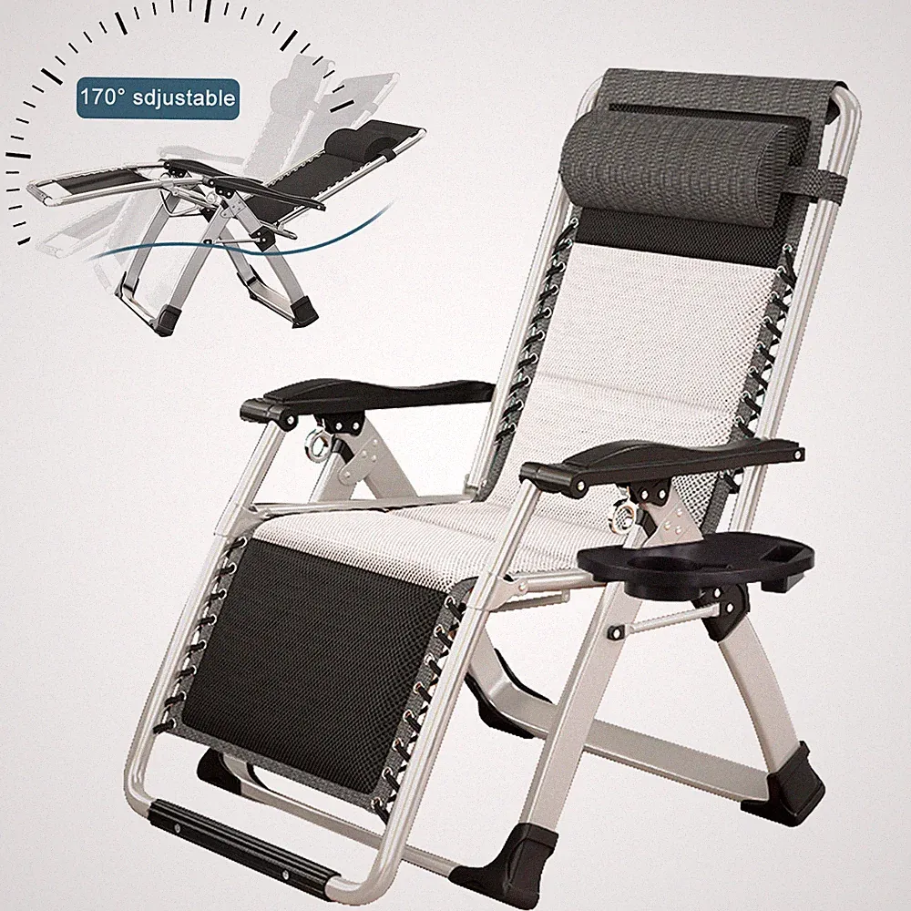 SLSY Zero Gravity Chair With Soft Mattress Cup Tray Headrest Lounge Chair Chaise