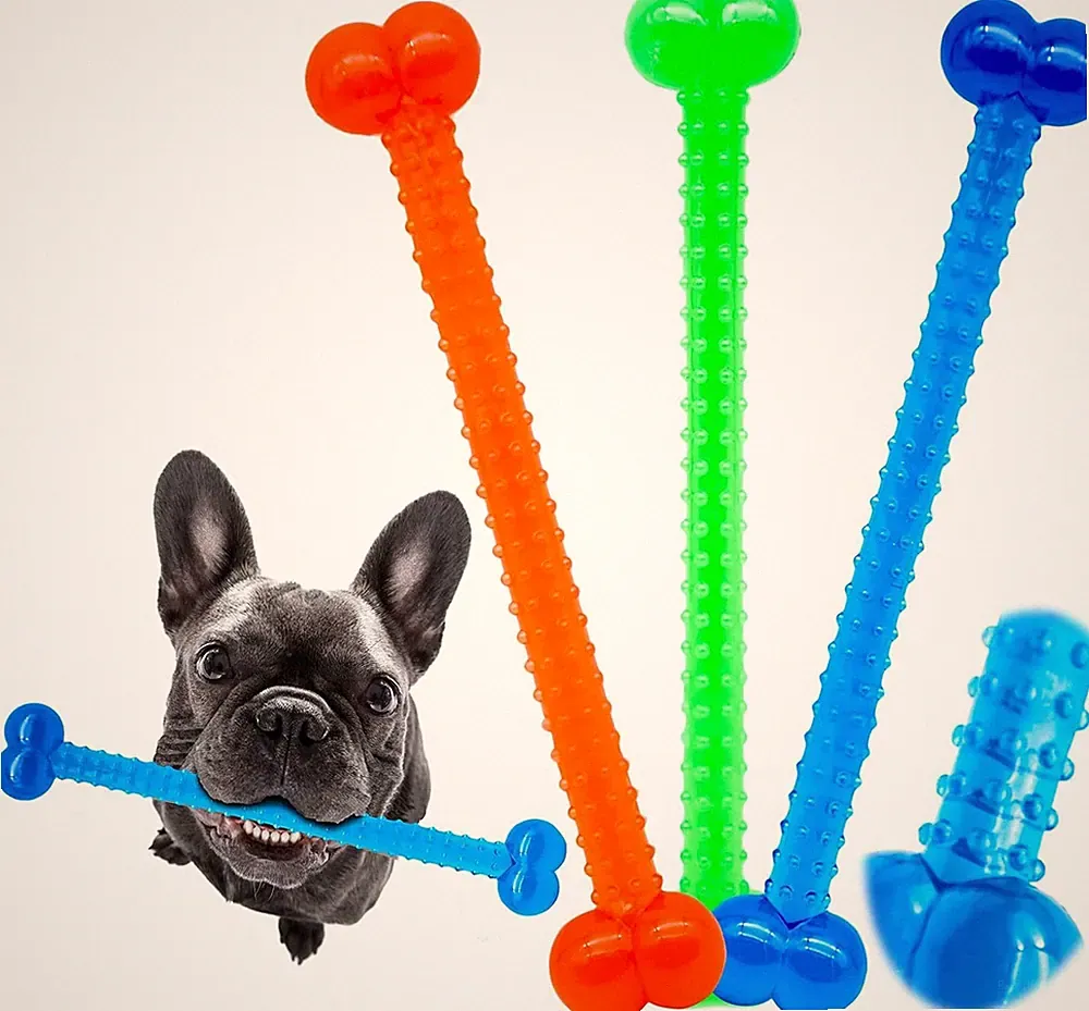 Strong Stuff Knobbly Bone Dog Toy Tough Durable Pet Toy Perfect For Tug & Fetch