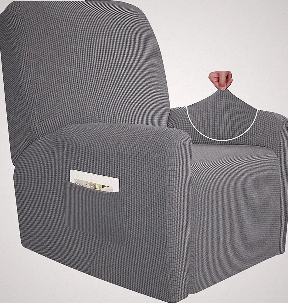 Super Stretch Recliner Chair Covers 4 Pieces Sofa Slipcover for Reclining Chair